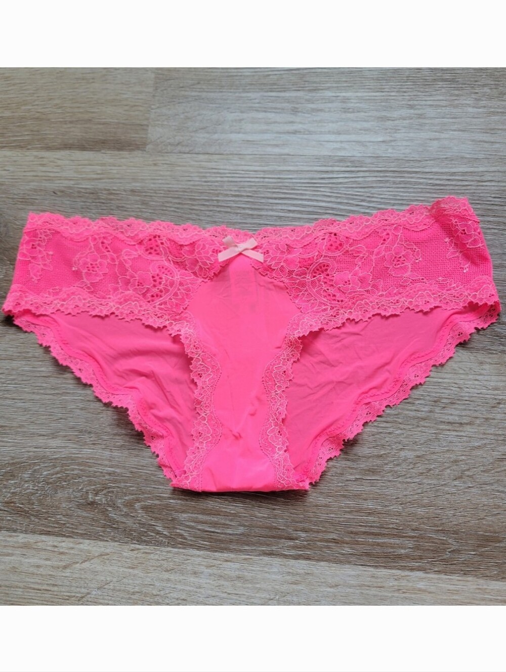 NWT Victoria's Secret Hot Pink Lace Panties